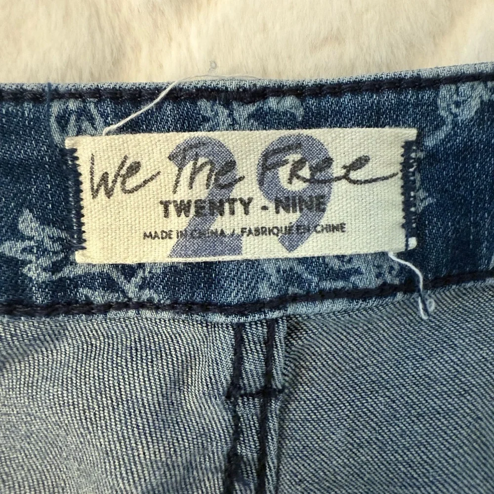 We The Free Floral Flare/Bell Jeans Size 29 - Picture 10 of 10
